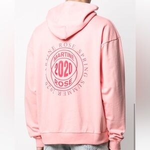 Martine rose pink hoodie
